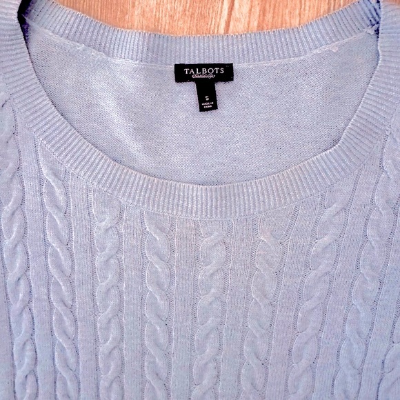 TALBOTS Career Cableknit Cotton Sweater - Picture 5 of 5